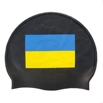 Шапочка для плавання Zoggs Silicone Cap з прапором України 